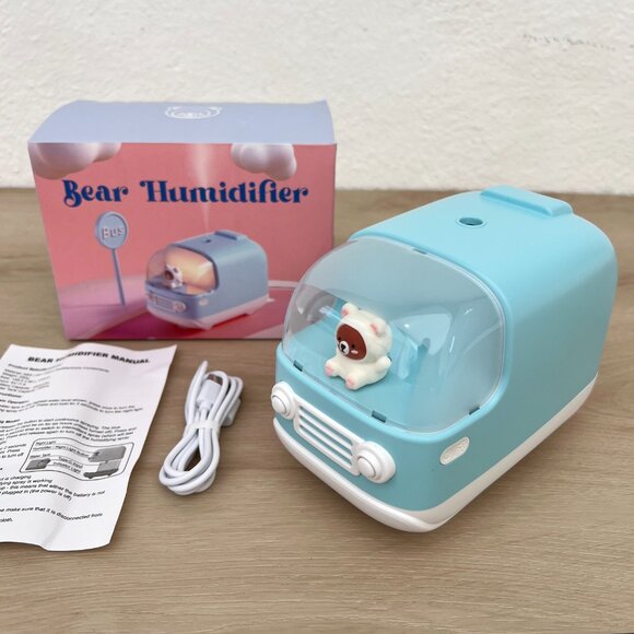 NIB Urban Outfitters Teddy Bear Mini Desk Humidifier / Kawaii Aesthetic - Picture 1 of 13